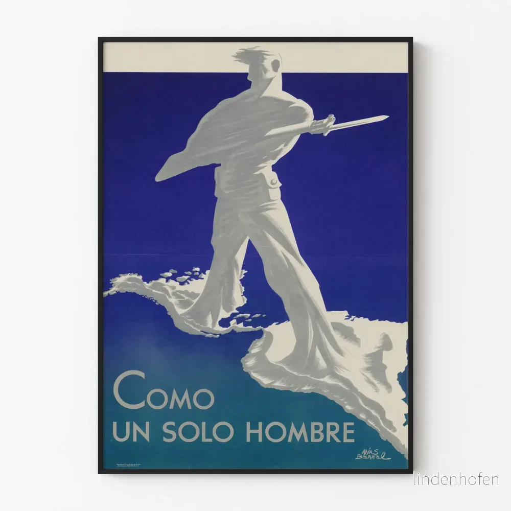 Vintage poster för väggdekoration Como Un Solo Hombre