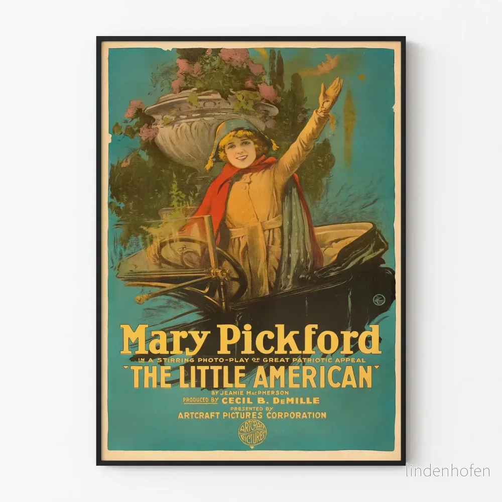 Vintage filmposter The Little American