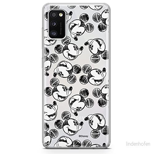 ERT GROUP mobiltelefonfodral för Samsung A41 originalt och officiellt licensierat Disney mönster Mickey 025 optimalt anpassad till formen på mobiltelefonen, gedeeltelijk transparant 5903537510156