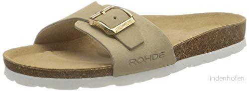 Rohde Flickor Alba pantoletter, Beige Elfenben 02-35 EU 4056731879770