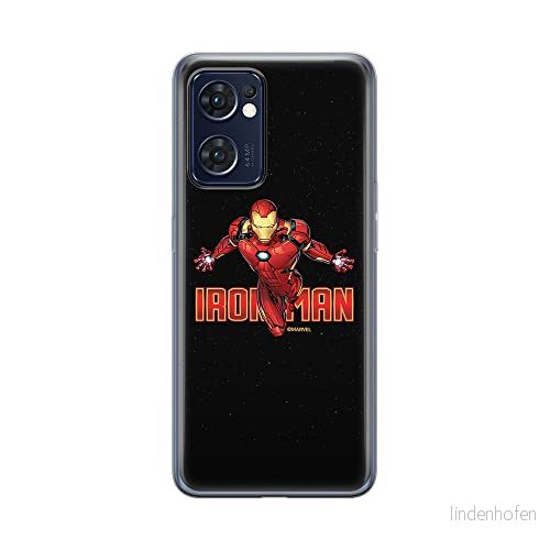 ERT GROUP mobiltelefonfodral för Oppo RENO 7 5G originalt och officiellt licensierat Marvel mönster Iron Man 030 optimalt anpassad till formen på mobiltelefonen, fodral tillverkad av TPU plast 5905511313685