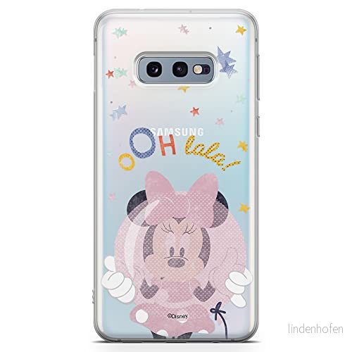 ERT GROUP mobiltelefonfodral för Samsung S10e originalt och officiellt licensierat Disney mönster Minnie 046 optimalt anpassad till formen på mobiltelefonen, gedeeltelijk transparant 5903040683125