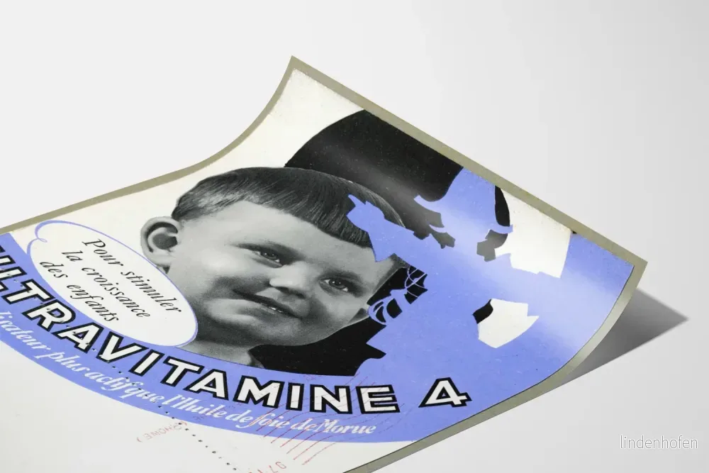 Vintageposter Ultravitamine 4 för barnvänlig väggdekoration - Bild 3