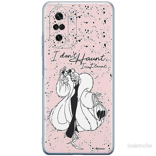 ERT GROUP mobiltelefonfodral för Xiaomi MI 11i/ REDMI K40/K40 PRO/POCO F3/ F3 PRO originalt och officiellt licensierat Disney mönster Cruella & Puppy 001, fodral tillverkad av TPU plast 5905511891404