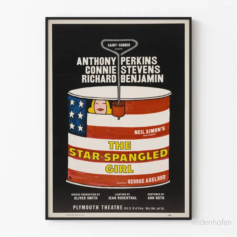 Teaterposter The Star-Spangled Girl - Vintage Pop Art-design