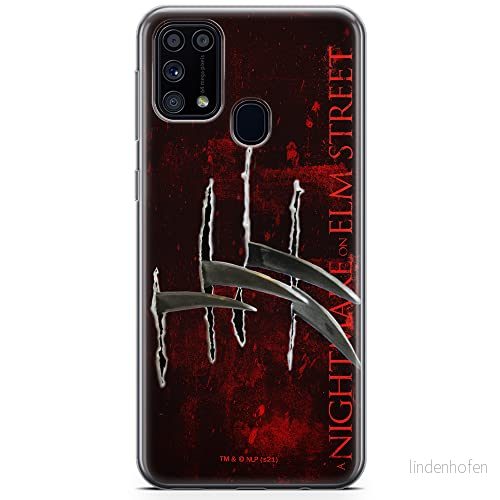 ERT GROUP mobiltelefonfodral för Samsung M31 originalt och officiellt licensierat Horror mönster Nightmare of Elm Street 004 anpassad till formen på mobiltelefonen, fodral tillverkad av TPU plast 5905511078201
