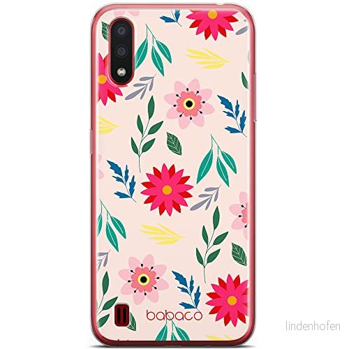 ERT GROUP mobiltelefonfodral för Samsung A01 originalt och officiellt licensierat Babaco mönster Flowers 010 optimalt anpassad till formen på mobiltelefonen, fodral tillverkad av TPU plast 5903932584295
