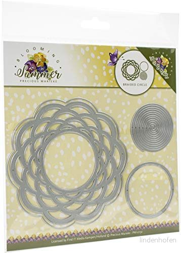 Precious MARIEKE PM10152 DIES BRAID CIRC, flätad cirkel, blommande sommar, en storlek 8718715063068