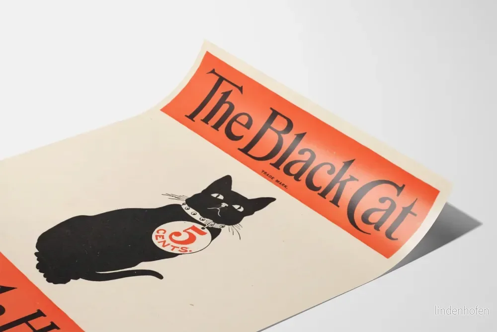 Vintageposter med The Black Cat för väggdekoration - Bild 3