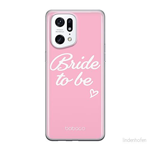 ERT GROUP mobiltelefonfodral för Oppo FIND X5 PRO originalt och officiellt licensierat Babaco mönster Bride to be 001 optimalt anpassad till formen på mobiltelefonen, fodral tillverkad av TPU plast 5905511412852