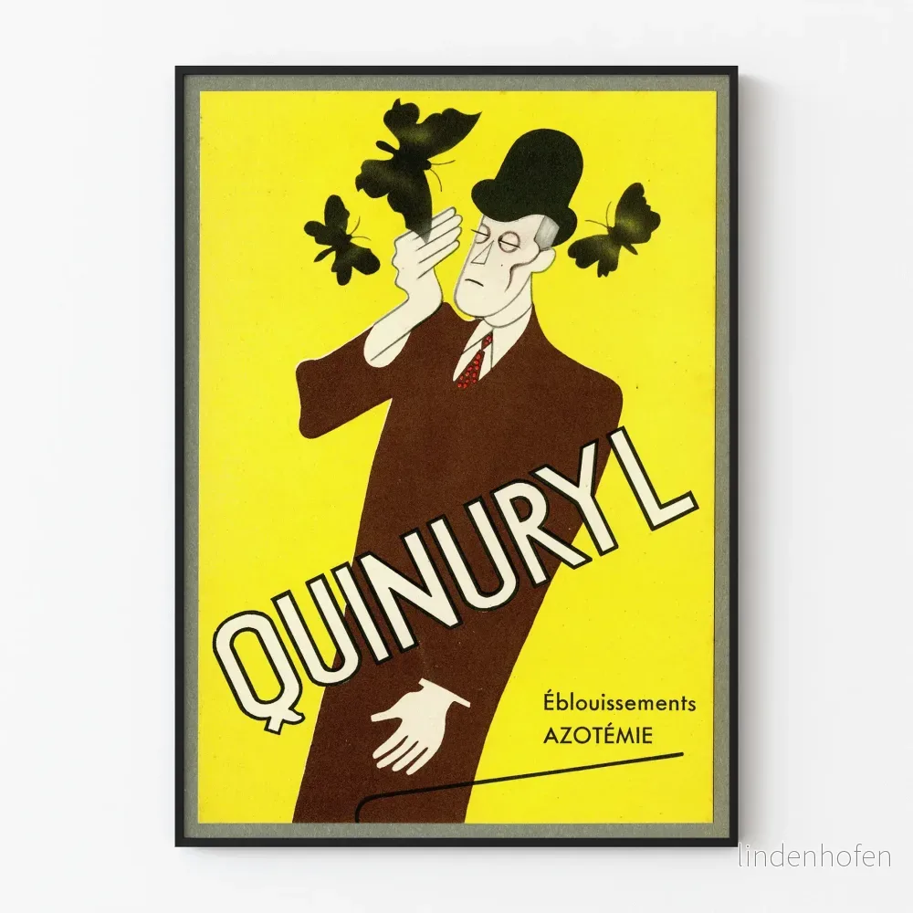 Vintageposter Quinuryl design art déco