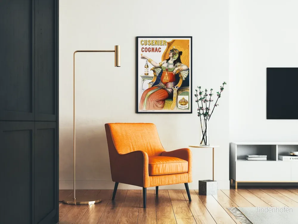 Vintage reklamposter för Cusenier Cognac väggdekoration - Bild 2