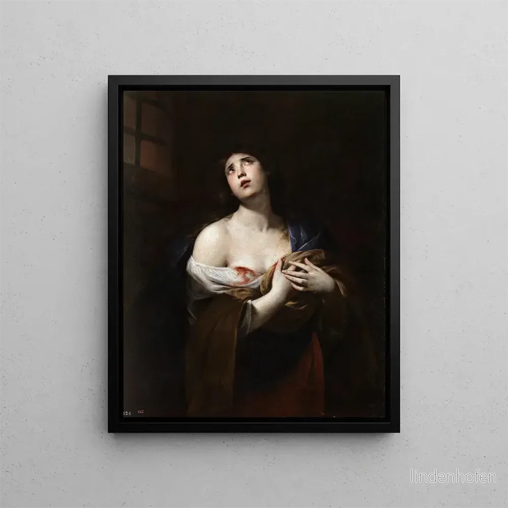 Målning Sainte Agathe - Andrea Vaccaro | Konsttryck