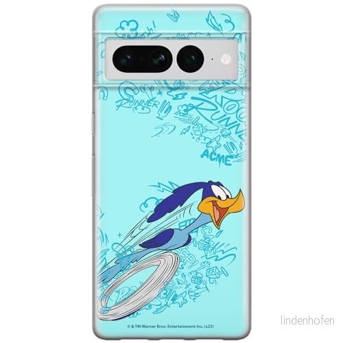 ERT GROUP mobiltelefonfodral för Google PIXEL 7 PRO originalt och officiellt licensierat Looney Tunes mönster Road Runner 004 anpassad till formen på mobiltelefonen, fodral tillverkad av TPU plast 5905795178321