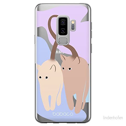 ERT GROUP mobiltelefonfodral för Samsung S9 PLUS originalt och officiellt licensierat Babaco mönster Cats 013 optimalt anpassad till formen på mobiltelefonen, gedeeltelijk transparant 5905131087393