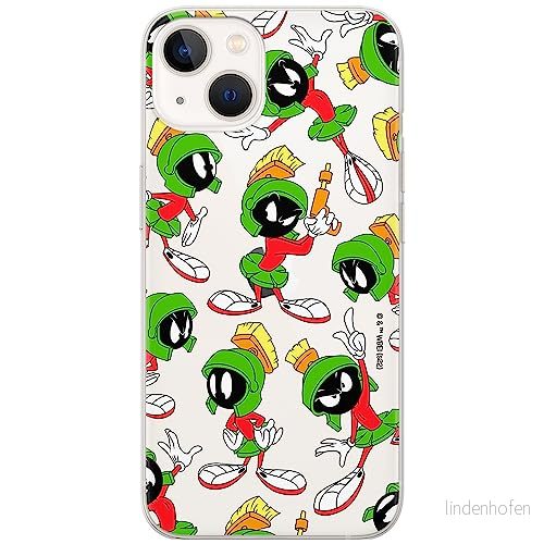 ERT GROUP mobiltelefonfodral för Iphone 13 originalt och officiellt licensierat Looney Tunes mönster Marvin 004 optimalt anpassad till formen på mobiltelefonen, gedeeltelijk transparant 5905511636517