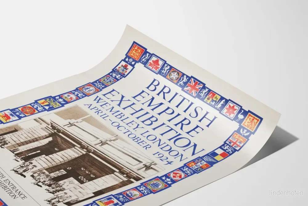 Vintageposter av British Empire Exhibition 1924 - Historisk väggdekoration - Bild 3