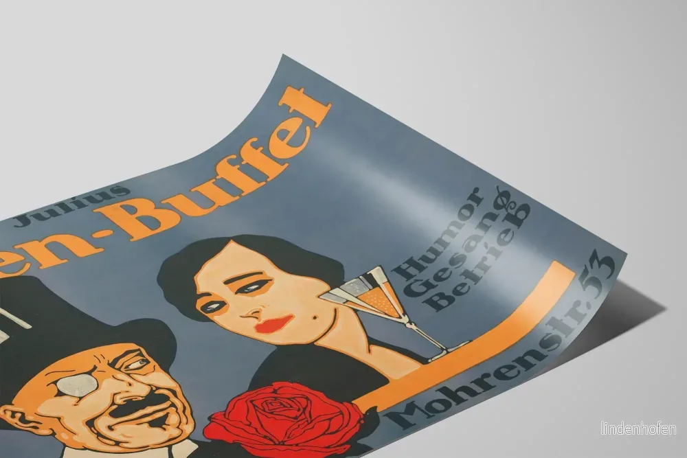 Vintageposter Julius Rosen-Buffet Berlin Dekorativ - Bild 2
