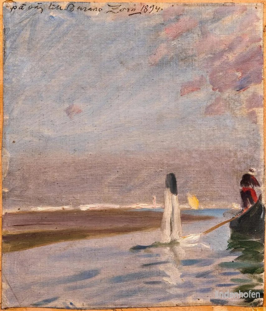Målning På väg mot Burano - Anders Zorn | Konsttryck - Bild 2