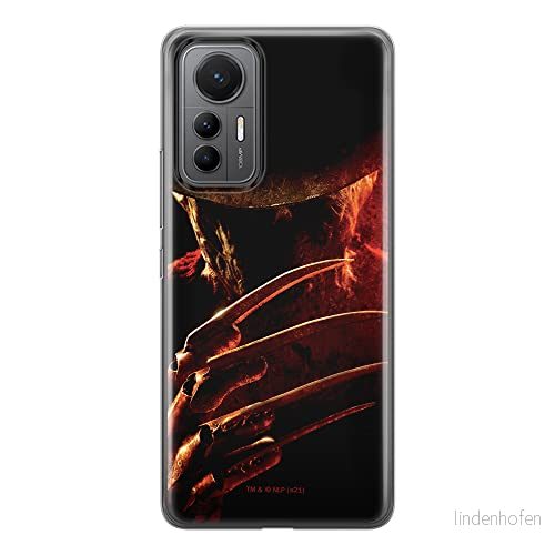 ERT GROUP mobiltelefonfodral för Xiaomi 12 LITE originalt och officiellt licensierat Horror mönster Nightmare of Elm Street 005, fodral tillverkad av TPU plast 5905511513337