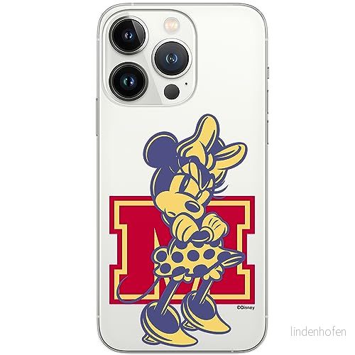 ERT GROUP mobiltelefonfodral för Iphone 13 PRO originalt och officiellt licensierat Disney mönster Minnie 072 optimalt anpassad till formen på mobiltelefonen, gedeeltelijk transparant 5905795023362