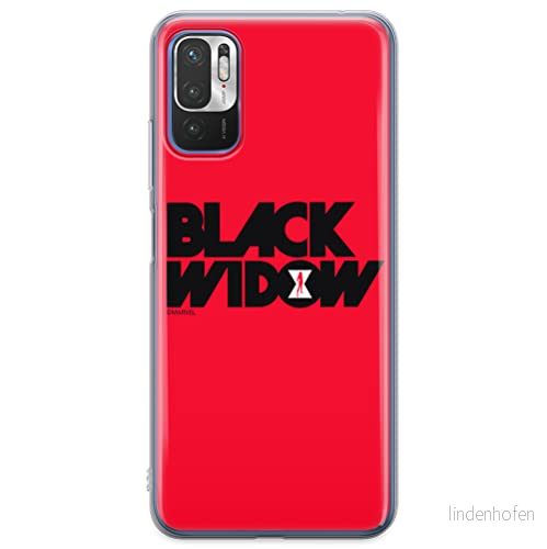 ERT GROUP mobiltelefonfodral för Xiaomi REDMI NOTE 10 5G / POCO M3 PRO originalt och officiellt licensierat Marvel mönster Black Widow 010, fodral tillverkad av TPU plast 5904805609053