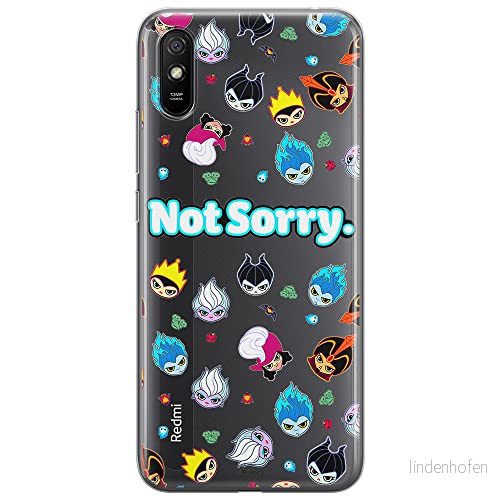 ERT GROUP mobiltelefonfodral för Xiaomi REDMI 9A originalt och officiellt licensierat Disney mönster Villains 005 optimalt anpassad till formen på mobiltelefonen, gedeeltelijk transparant 5905131381279