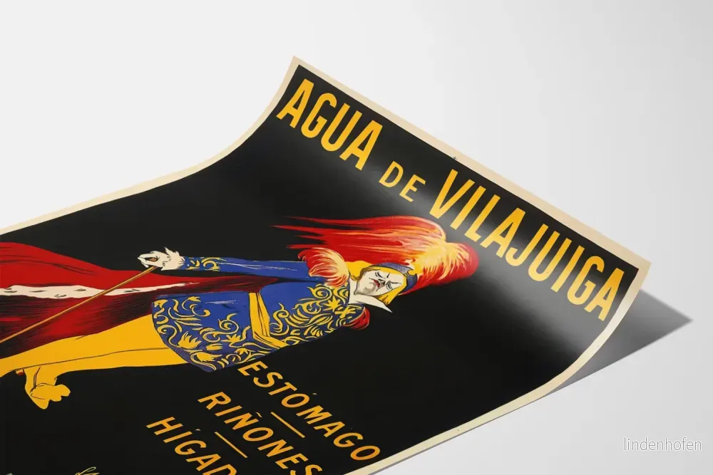 Vintageposter Agua de Vilajuiga för väggdekoration - Bild 3