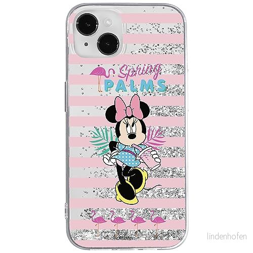 ERT GROUP mobiltelefonfodral för Apple Iphone 14 PLUS originalt och officiellt licensierat Disney mönster Minnie 028 optimalt anpassad till formen på mobiltelefonen, med glitter overflow effekt 5905511600679