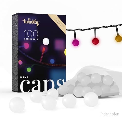 Twinkly MiniCaps 100 Silicone Bulb Shaped Cap Accessories for Lights 8056326677831