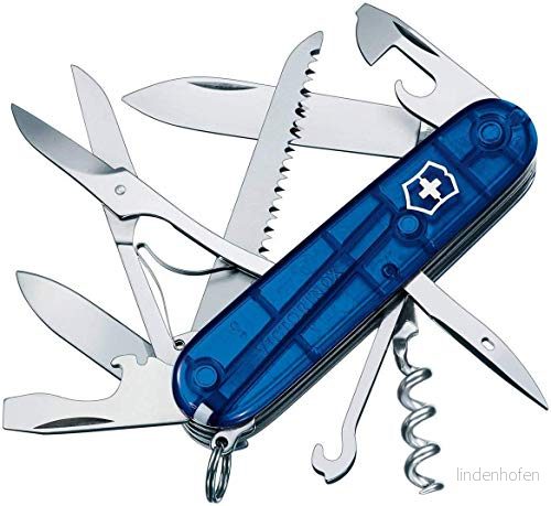 Victorinox, Schweizer Taschenmesser, Huntsman, Multitool, 15 Funktionen, Klinge, gross, Korkenzieher, Dosenöffner 7611160106209