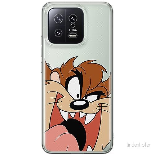 ERT GROUP mobiltelefonfodral för Xiaomi 13 originalt och officiellt licensierat Looney Tunes mönster Tasmanian 001 optimalt anpassad till formen på mobiltelefonen, gedeeltelijk transparant 5905511914738