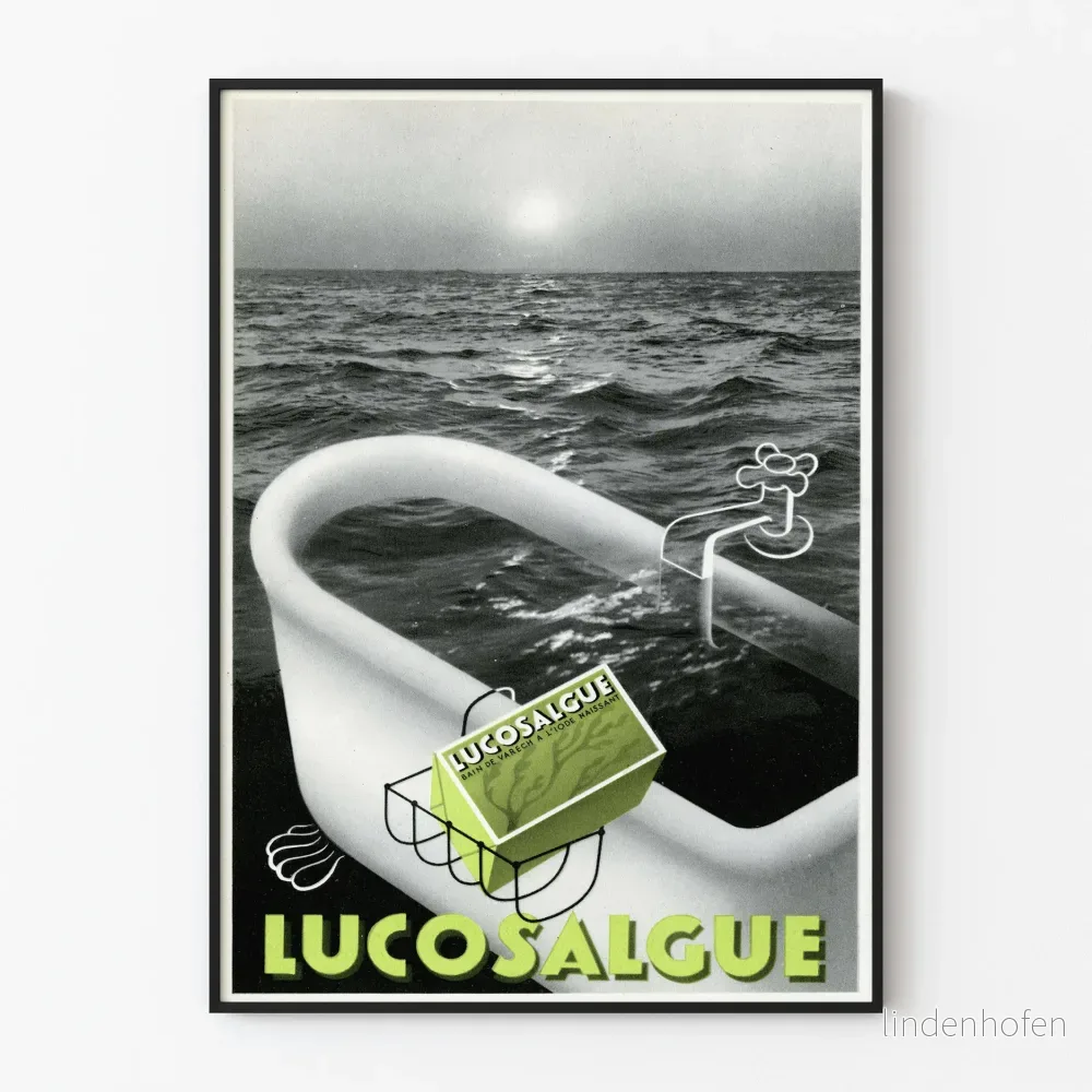 Vintageposter LucosalGue alger av tång