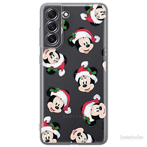 ERT GROUP mobiltelefonfodral för Samsung S21 FE originalt och officiellt licensierat Disney mönster Mickey & Minnie 016 optimalt anpassad till formen på mobiltelefonen, gedeeltelijk transparant 5903932976687
