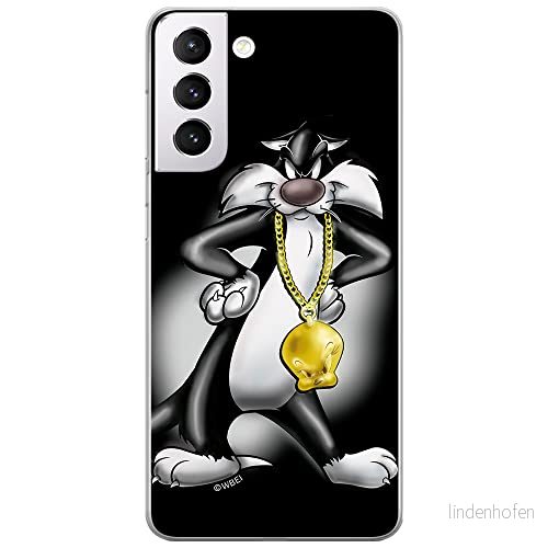 ERT GROUP mobiltelefonfodral för Samsung S21 originalt och officiellt licensierat Looney Tunes mönster Sylvester 002 optimalt anpassad till formen på mobiltelefonen, fodral tillverkad av TPU plast 5903932377934