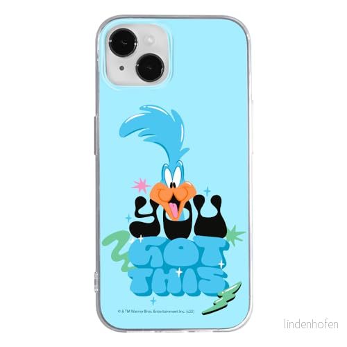 ERT GROUP mobiltelefonfodral för Iphone 14 originalt och officiellt licensierat Looney Tunes mönster Roadrunner 003 optimalt anpassad till formen på mobiltelefonen, fodral tillverkad av TPU plast 5905795126605