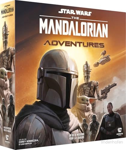 Asmodee Unexpected Games Star Wars The Mandalorian Adventures brädspel samarbetsspel för vuxna och barn från 12 år 1 till 4 spelare svensk version 841333127824