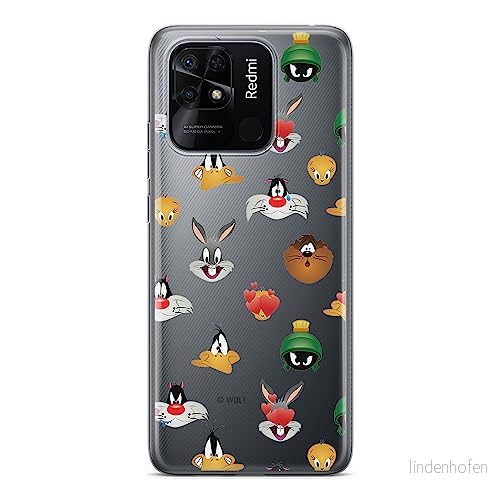 ERT GROUP mobiltelefonfodral för Xiaomi REDMI 10C originalt och officiellt licensierat Looney Tunes mönster 007 optimalt anpassad till formen på mobiltelefonen, gedeeltelijk transparant 5905511542658