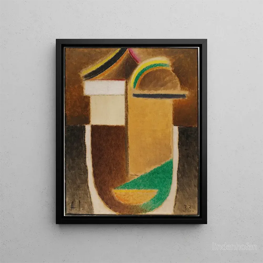 Målning Tête abstraite Tête constructive - Alexej von Jawlensky | Konsttryck