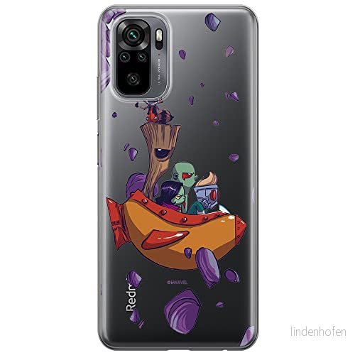ERT GROUP mobiltelefonfodral för Xiaomi REDMI NOTE 10/ 10S originalt och officiellt licensierat Marvel mönster Guardians of the Galaxy 010, gedeeltelijk transparant 5903537192796