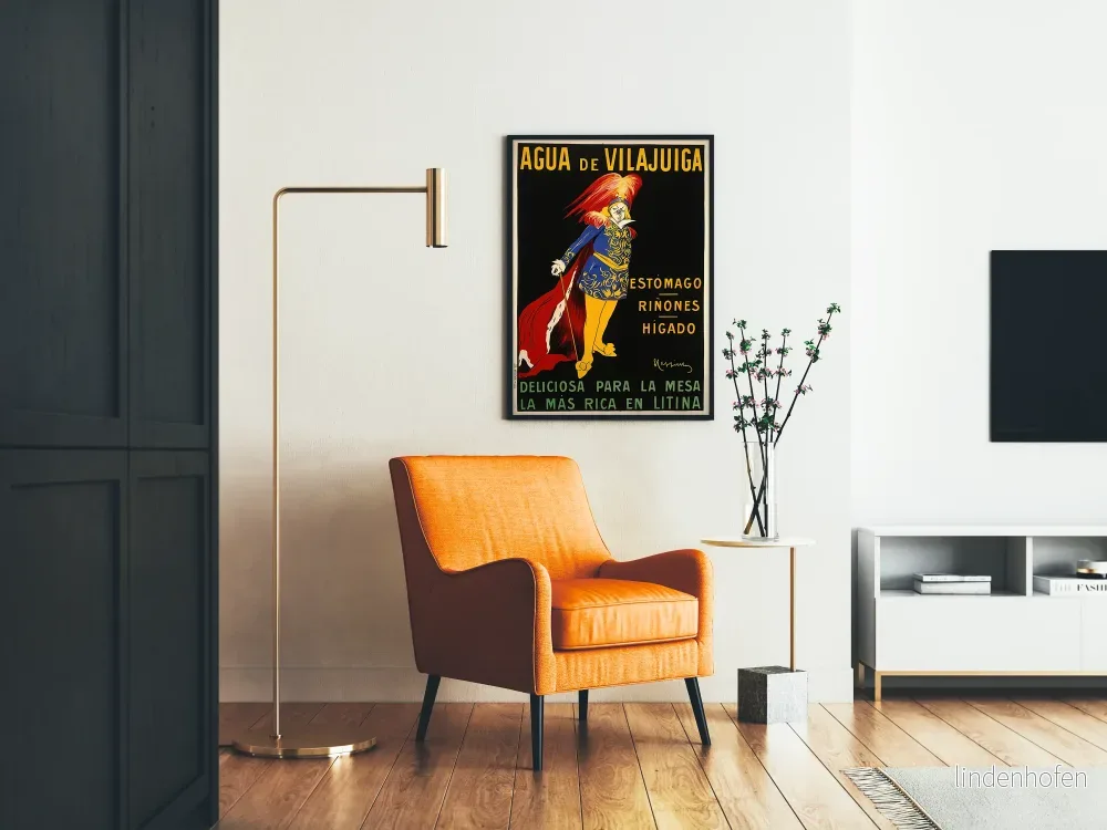 Vintageposter Agua de Vilajuiga för väggdekoration - Bild 2