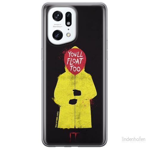 ERT GROUP mobiltelefonfodral för Oppo FIND X5 PRO originalt och officiellt licensierat Horror mönster It 003 optimalt anpassad till formen på mobiltelefonen, fodral tillverkad av TPU plast 5905511416263