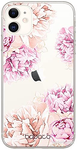 ERT GROUP mobiltelefonfodral för Apple Iphone 11 originalt och officiellt licensierat Babaco mönster Flowers 001 Vit optimalt anpassad till formen på mobiltelefonen, gedeeltelijk transparant 5903537768144