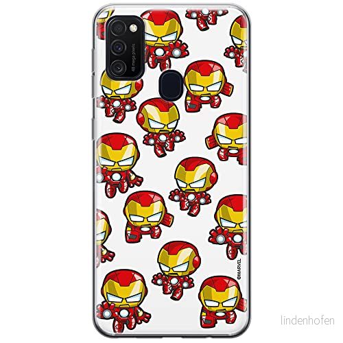 ERT GROUP mobiltelefonfodral för Samsung M21 originalt och officiellt licensierat Marvel mönster Iron Man 031 optimalt anpassad till formen på mobiltelefonen, fodral tillverkad av TPU plast 5904805156915