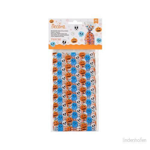 Decora 0855986 20 Skulls Bags 12,5+3 X 24 Cm 8024622079079