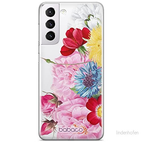 ERT GROUP mobiltelefonfodral för Samsung S21 PLUS originalt och officiellt licensierat Babaco mönster Flowers 056 optimalt anpassad till formen på mobiltelefonen, gedeeltelijk transparant 5905131361820