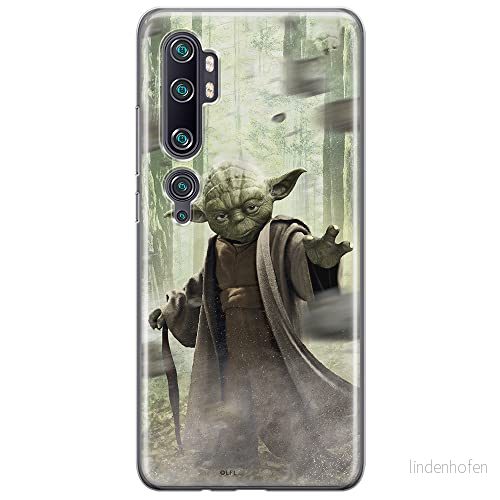 ERT GROUP mobiltelefonfodral för Xiaomi MI NOTE 10 / PRO originalt och officiellt licensierat Star Wars mönster Yoda 002, fodral tillverkad av TPU plast 5904805585067