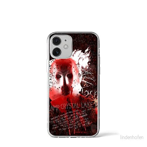 ERT GROUP mobiltelefonfodral för Iphone 12 Mini originalt och officiellt licensierat Horror mönster Friday the 13th 016 optimalt anpassad till formen på mobiltelefonen, fodral tillverkad av TPU plast 5905511116675