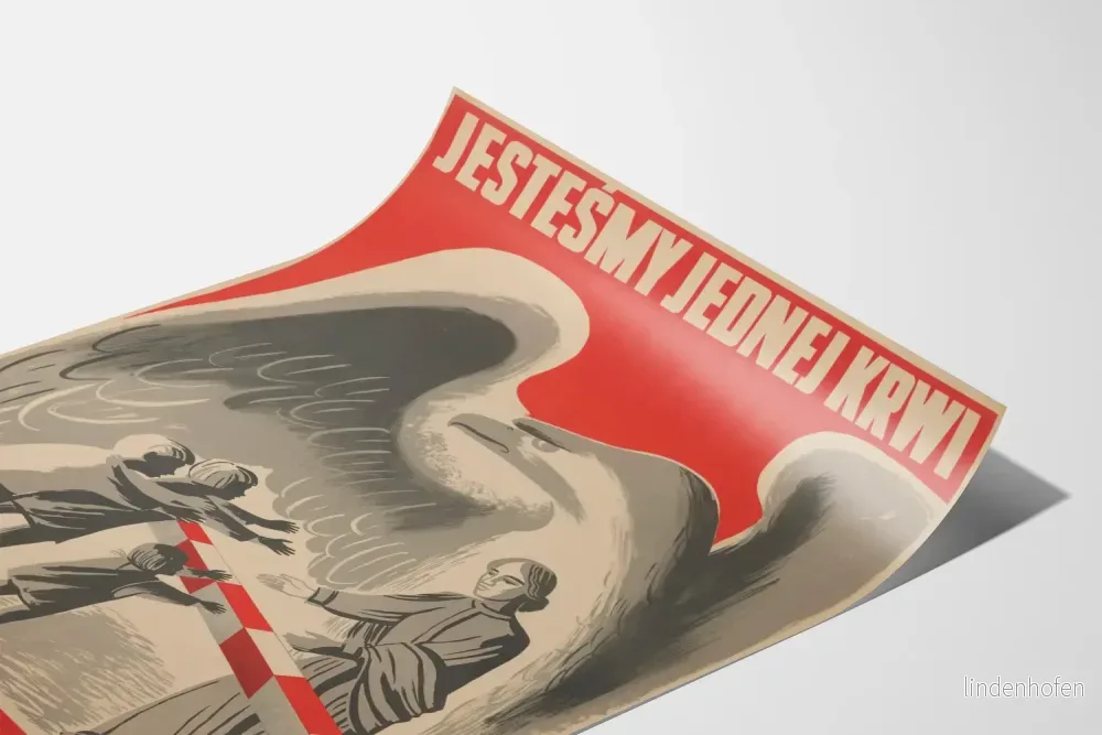 Väggposter i vintage stil « Jestesmy Jednej Krwi » - Bild 3