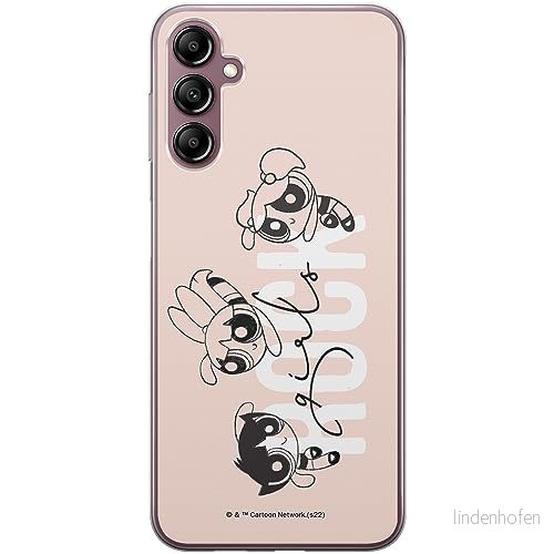 ERT GROUP mobiltelefonfodral för Samsung A14 4G/5G originalt och officiellt licensierat The Powerpuff Girls mönster 039 optimalt anpassad till formen på mobiltelefonen, fodral tillverkad av TPU plast 5905511983376